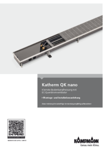 Kampmann Katherm QK nano padlókonvektor  - szerelési útmutató