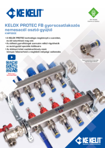 KMP590E osztó-gyűjtő Protec csatlakozással  - részletes termékismertető
