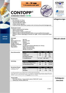 CONTOPP 10 RS száradásgyorsító esztrich adalékszer - részletes termékismertető