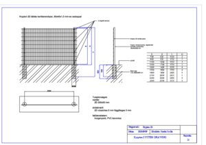 Krypton 2D táblás kerítésrendszer - tervezési segédlet