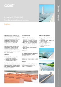 Labyrinth lamellás hő- és füstelvezető, szellőztető berendezés - általános termékismertető