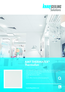 THERMATEX Thermofon álmennyezeti lap - műszaki adatlap