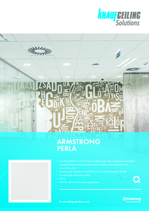 Armstrong PERLA ásványi álmennyezet - műszaki adatlap
