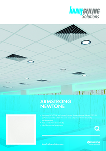 Armstrong NEWTONE ásványi álmennyezet - műszaki adatlap