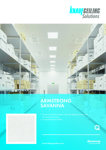 Armstrong SAVANNA ásványi álmennyezet - műszaki adatlap