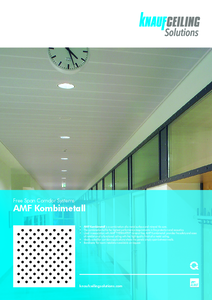 AMF Kombimetall fém álmennyezet - műszaki adatlap