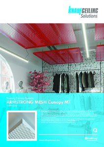 Armstrong Mesh Canopy MT fém álmennyezet - műszaki adatlap