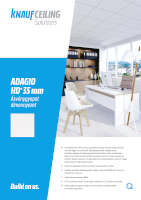 Knauf Ceiling Solutions ADAGIO HD+ 35 mm ásványi álmennyezet - általános termékismertető