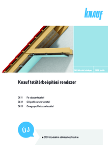 Knauf D61 tetőtérbeépítési rendszer - részletes termékismertető