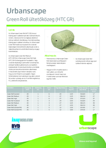 Urbanscape® Green Roll ültetőközeg (HTC GR) - műszaki adatlap