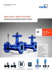 BOA-Control ultrahangos mérő- és szabályozószelep - általános termékismertető