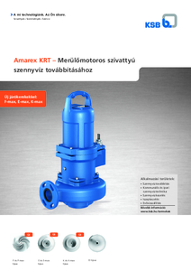Amarex KRT - merülőmotoros szennyvízszivattyú - általános termékismertető