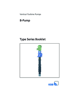 B-Pump - többfokozatú, függőleges tengelyű bemerülő szivattyú - műszaki adatlap