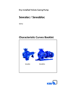 Sewatec/Sewabloc - szennyvízszivattyúk	
<br>jelleggörbék - műszaki adatlap