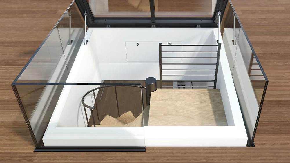 LAMILUX Komfort Square tetőkijárat-ajtó