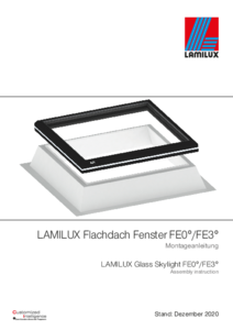 LAMILUX FE 0° üvegbevilágító	 - szerelési útmutató