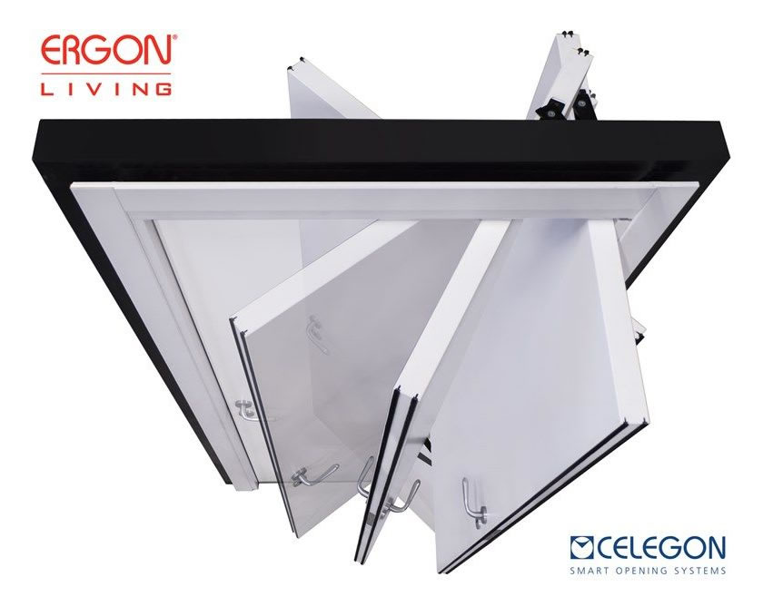 ERGON® LIVING vasalat eltolt forgáspontú nyíló ajtókhoz