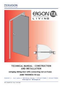 ERGON® LIVING T.E. eltolt forgáspontú nyíló ajtó - szerelési útmutató