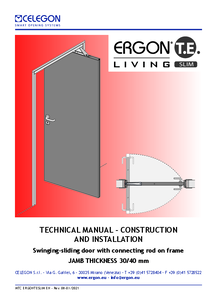 ERGON® LIVING T.E. Slim eltolt forgáspontú nyíló ajtó - szerelési útmutató