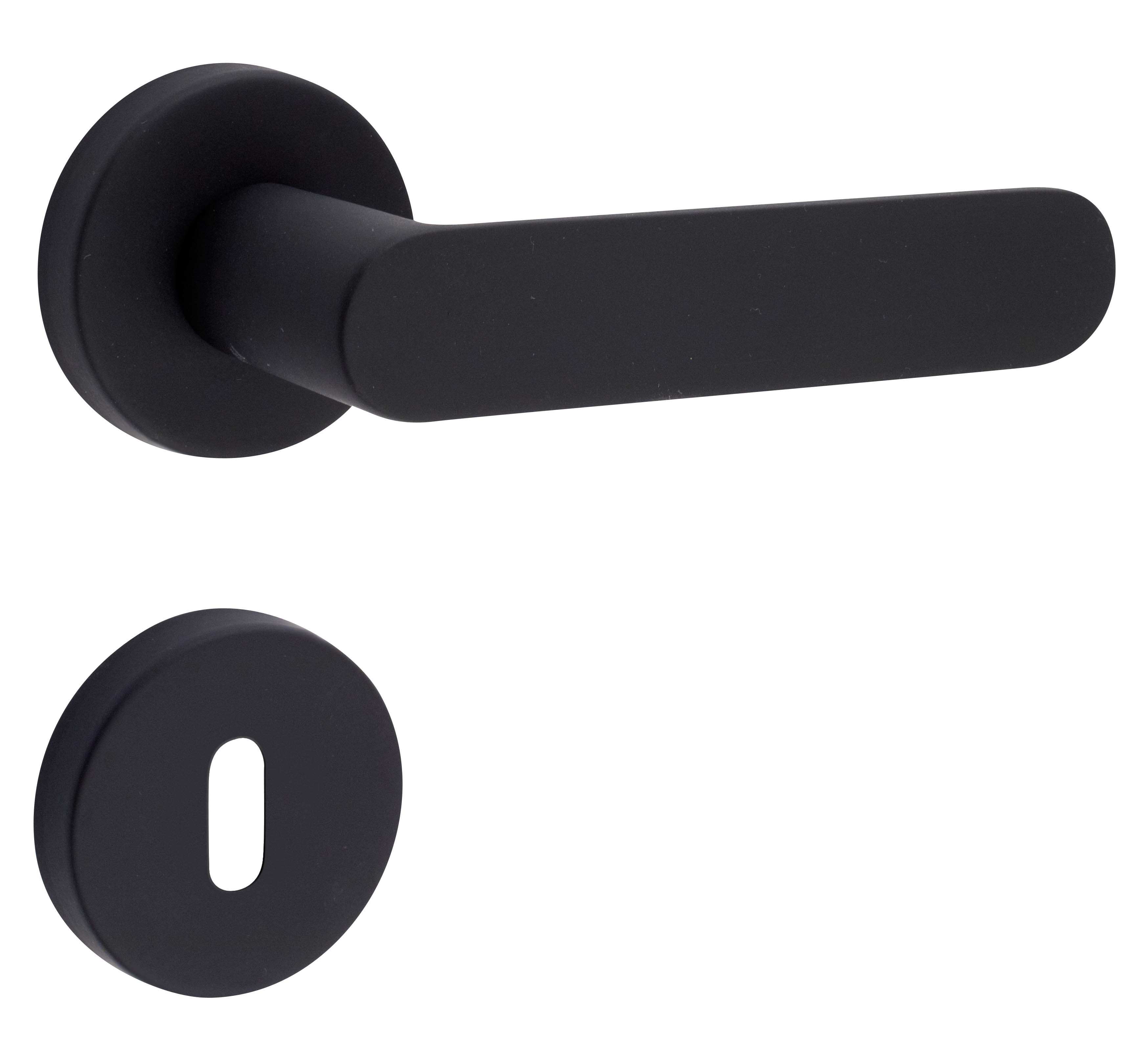 Maestro design kilincsek - SHAPE, soft touch fekete