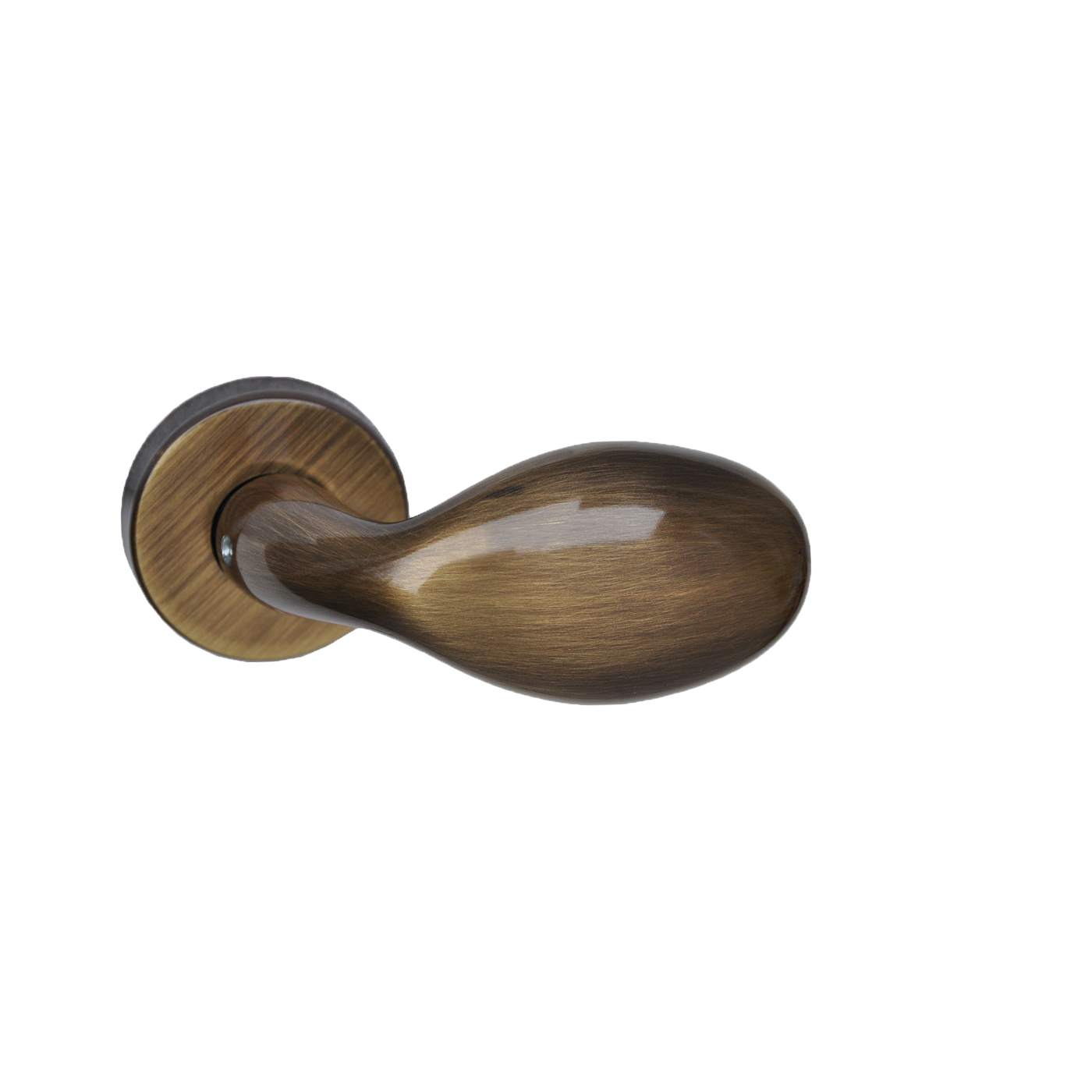 Maestro modern kilincsek - IMOLA, körrozettás, súrolt bronz gomb