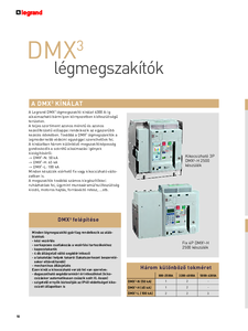 DMX³ légmegszakítók kínálata - részletes termékismertető