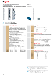 SPX³-V függőleges biztosítós szakaszolókapcsolók <br>
(Legrand katalógus 2020-2021 / 134. és 136. oldal) - részletes termékismertető