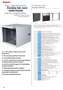 LCS³ fali rack szekrények <br>
(LAN és Datacenter megoldások, 2023. II – 156-161. oldal) - részletes termékismertető