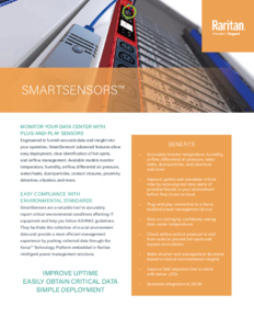 Raritan SmartSensors rack érzékelők - műszaki adatlap