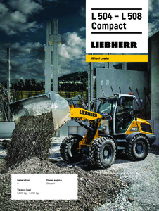 Liebherr L 508 Compact homlokrakodó - műszaki adatlap