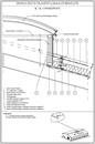 Donga felülvilágító lábazati részlete - K-K csomópont - CAD fájl