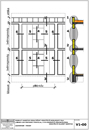 Monolit vasbeton vázas épület vázkitöltő homlokzati fala - CAD fájl