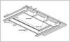 Lindab Floor födémrendszer - Tartószerkezeti tervcsomag<br>
Födémáttörés - Térbeli kép - CAD fájl