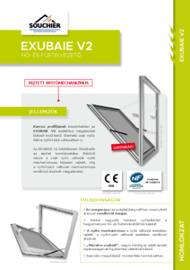 EXUBAIE V2 hő- és füstelvezető ablakok - részletes termékismertető