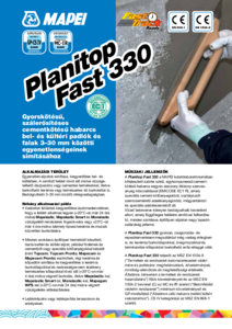 Planitop Fast 330 kiegyenlítőhabarcs - részletes termékismertető