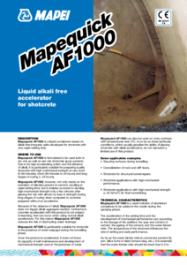 Mapequick AF 1000 kötésgyorsító - részletes termékismertető