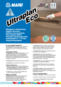Ultraplan Eco kiegyenlítőhabarcs - részletes termékismertető