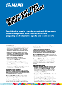 Mapecoat TNS White Base Coat alapozó - részletes termékismertető