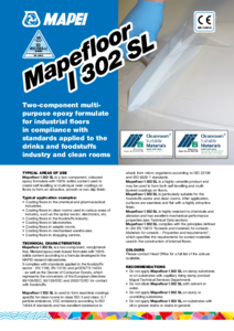 Mapefloor I 302 SL padlóbevonat - részletes termékismertető
