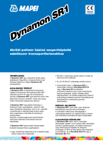 Dynamon SR1 folyósító beton-adalékszer - részletes termékismertető