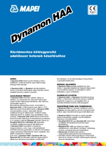 Dynamon HAA kötésgyorsító - részletes termékismertető