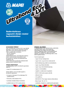 Ultrabond Eco 4 LVT ragasztó - részletes termékismertető