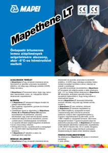 Mapethene LT öntapadó bitumenes lemez - részletes termékismertető