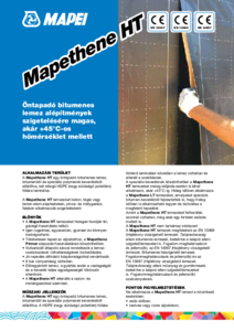 Mapethene HT öntapadó bitumenes lemez - részletes termékismertető