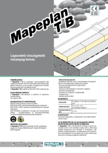 Mapeplan T B lapostető vízszigetelő lemez - részletes termékismertető