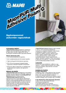 MapePUR Multi Adhesive Foam G purhab - részletes termékismertető