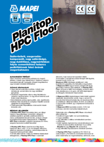 Planitop HPC Floor betonjavító cementhabarcs - részletes termékismertető