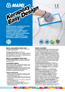Kerapoxy Easy Design fugázóhabarcs - részletes termékismertető