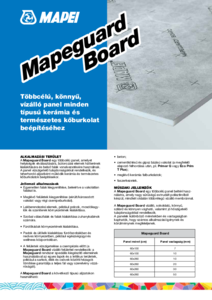 Mapeguard Board univerzális építőlemez - részletes termékismertető