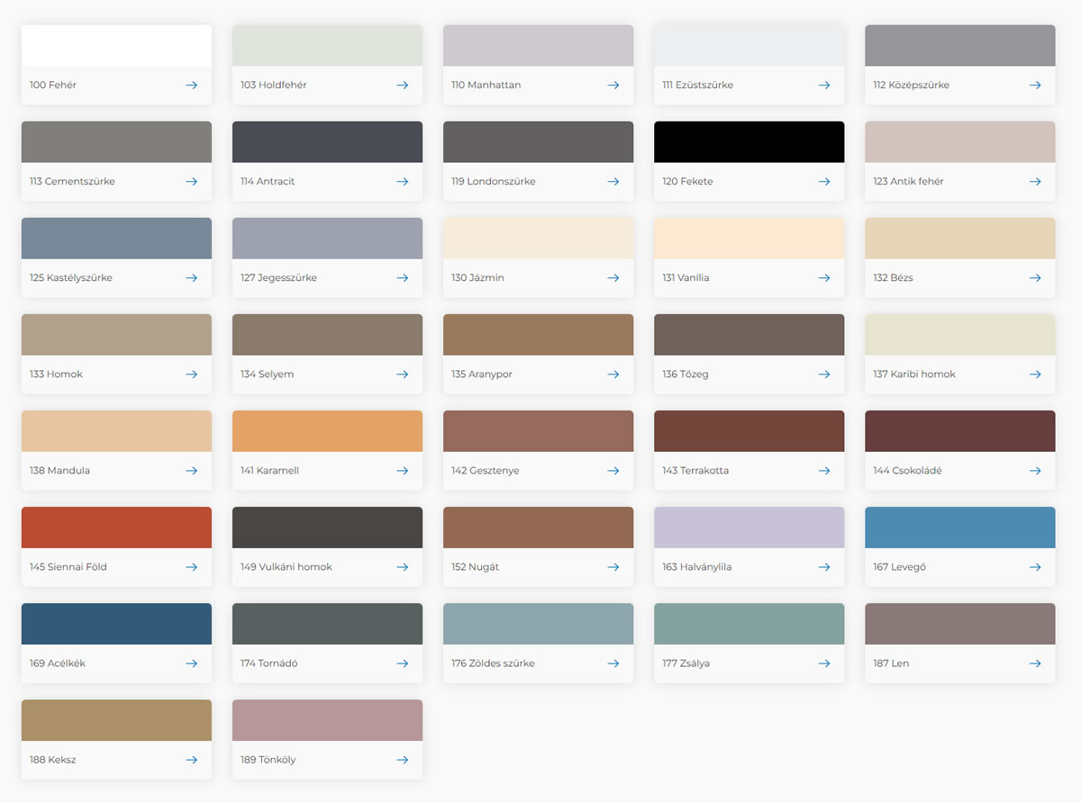 Keracolor FF Flex fugázóhabarcs - színválaszték